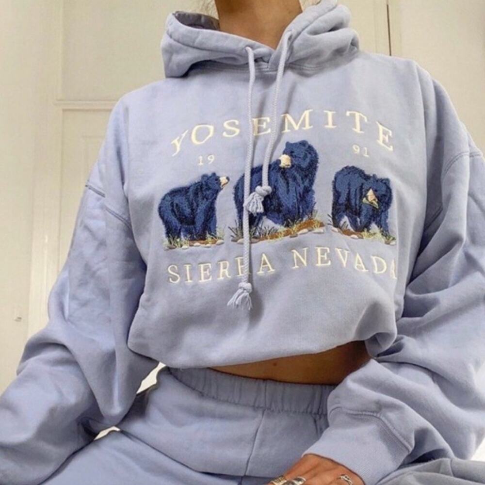 Brandy Melville Christy Yosemite 1991 Sierra Nevada Hoodie Japan Exclusive Fall